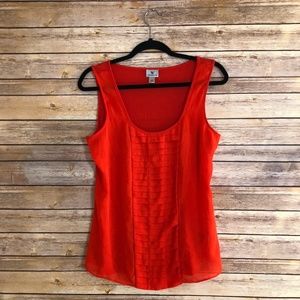 Worthington Sleeveless Orange Blouse/ Size Large
